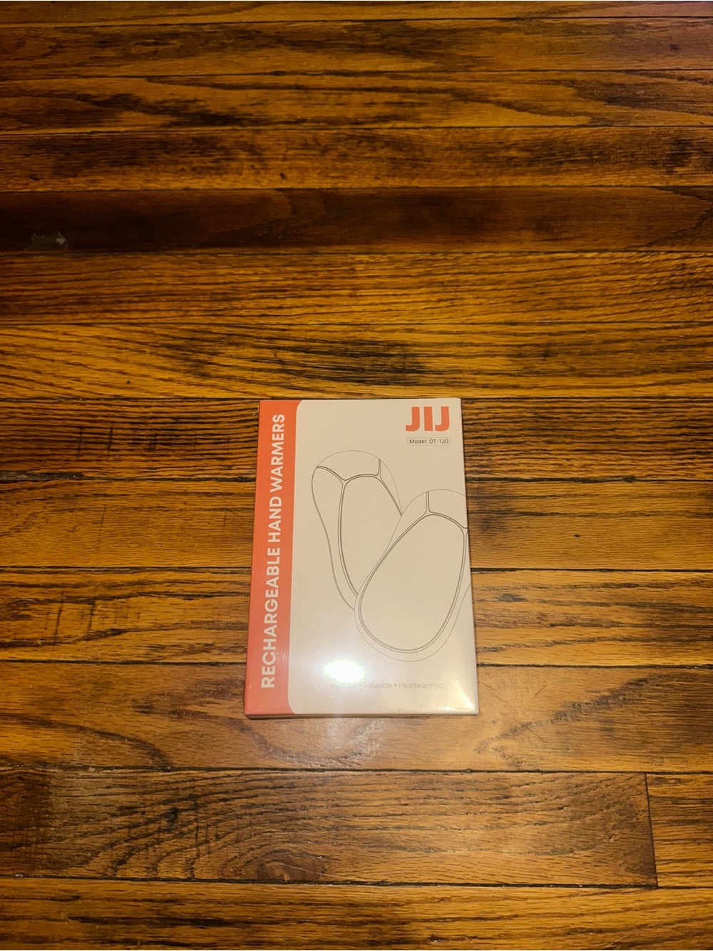 JIJ Rechargeable Hand Warmers - White/Coral Box